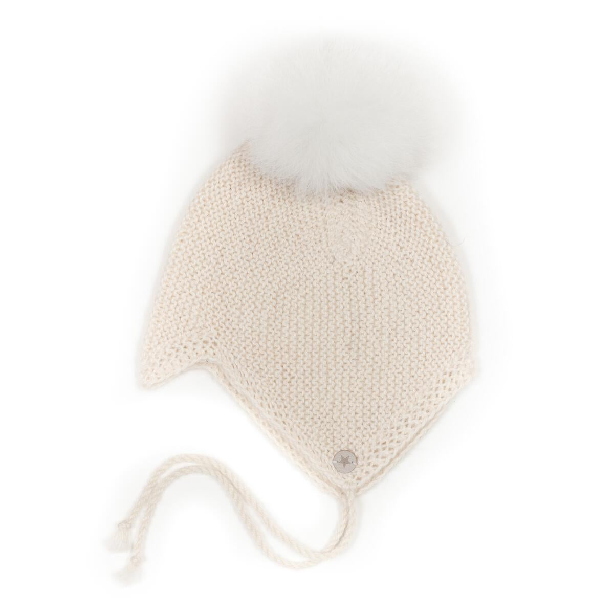 ALPACA KNIT HAT W/POM POM