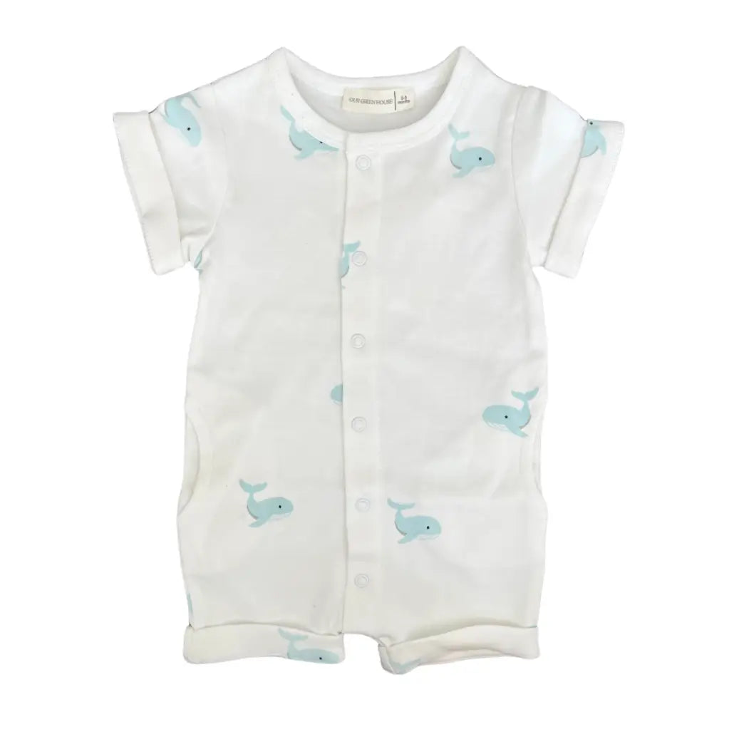 ORGANIC WHALE ROMPER