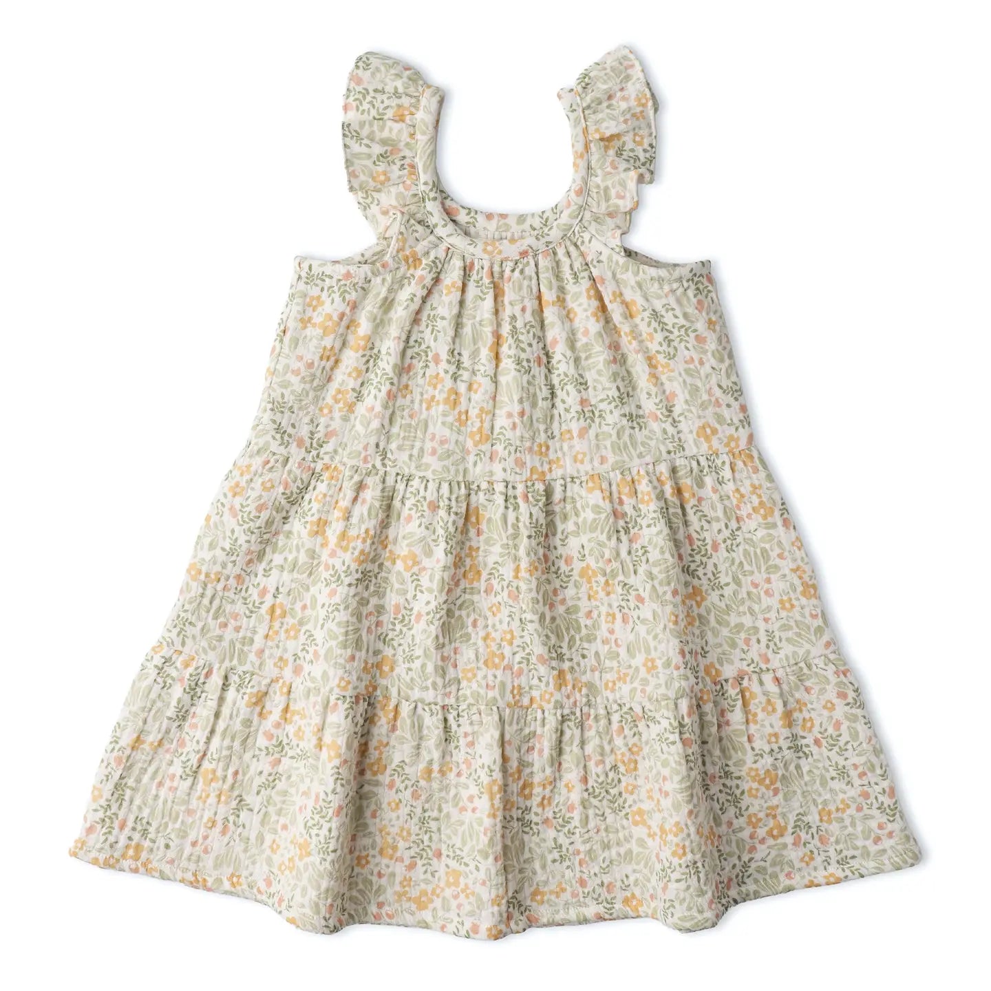 ORGANIC RUFFLE TIERED DRESS