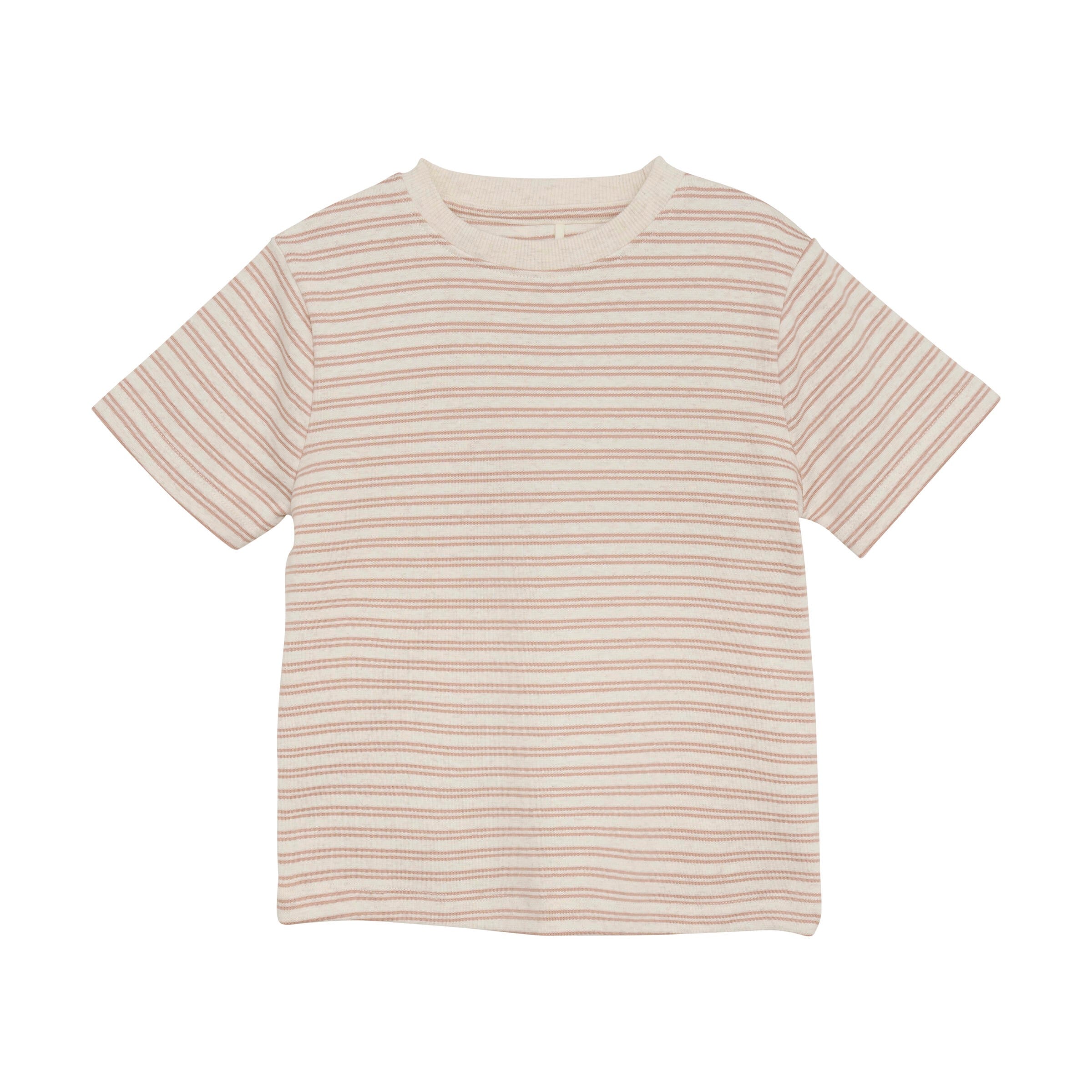 STRIPED RIB T-SHIRT