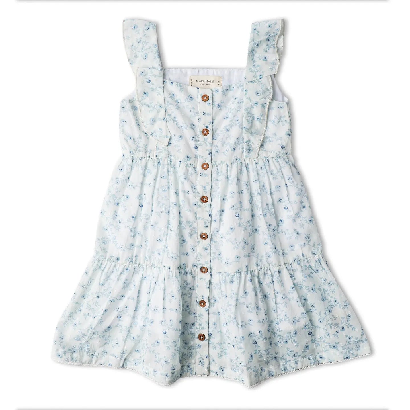 ORGANIC FLUTTER TIERED DRESS