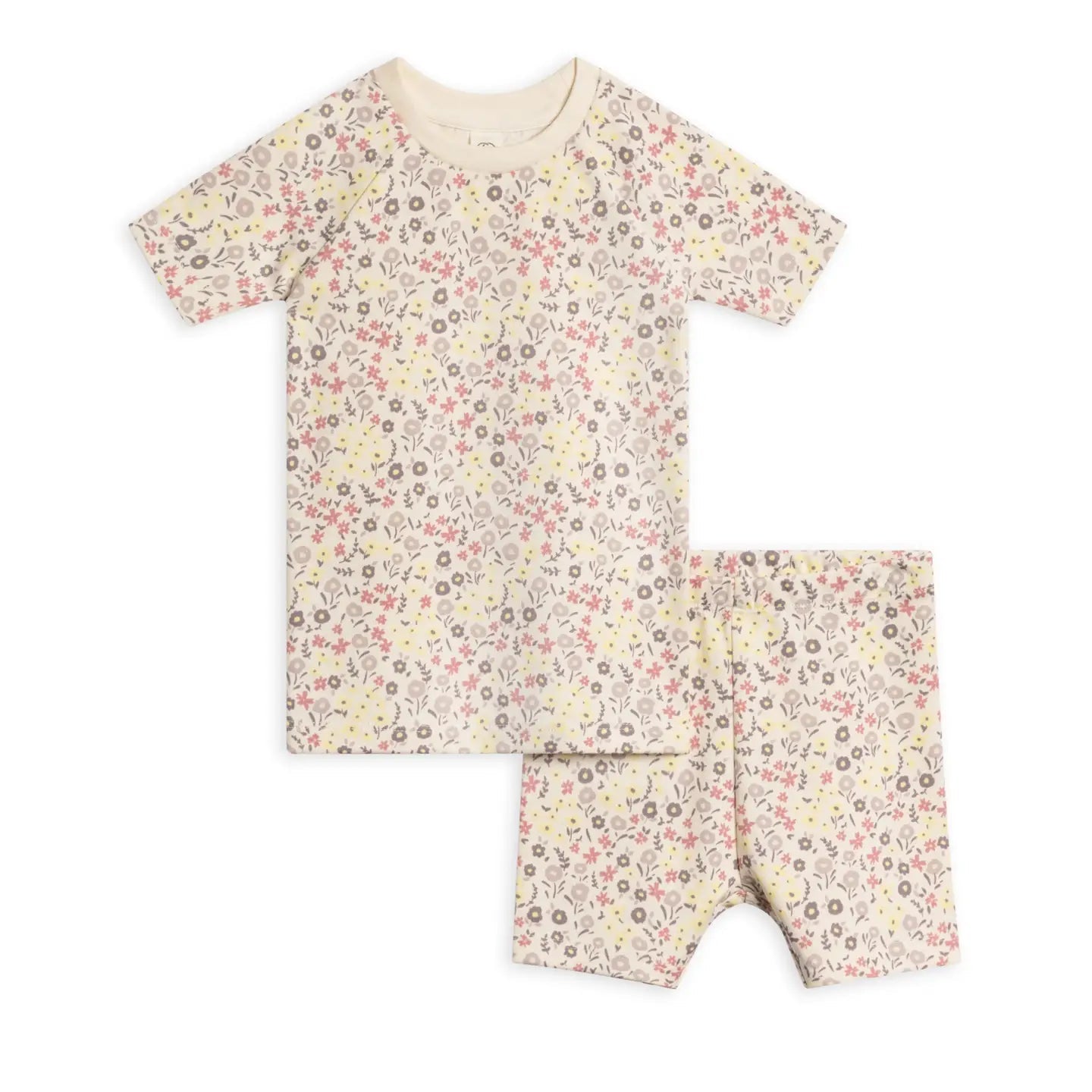 SHORT SLEEVE JAMMIES FLORAL
