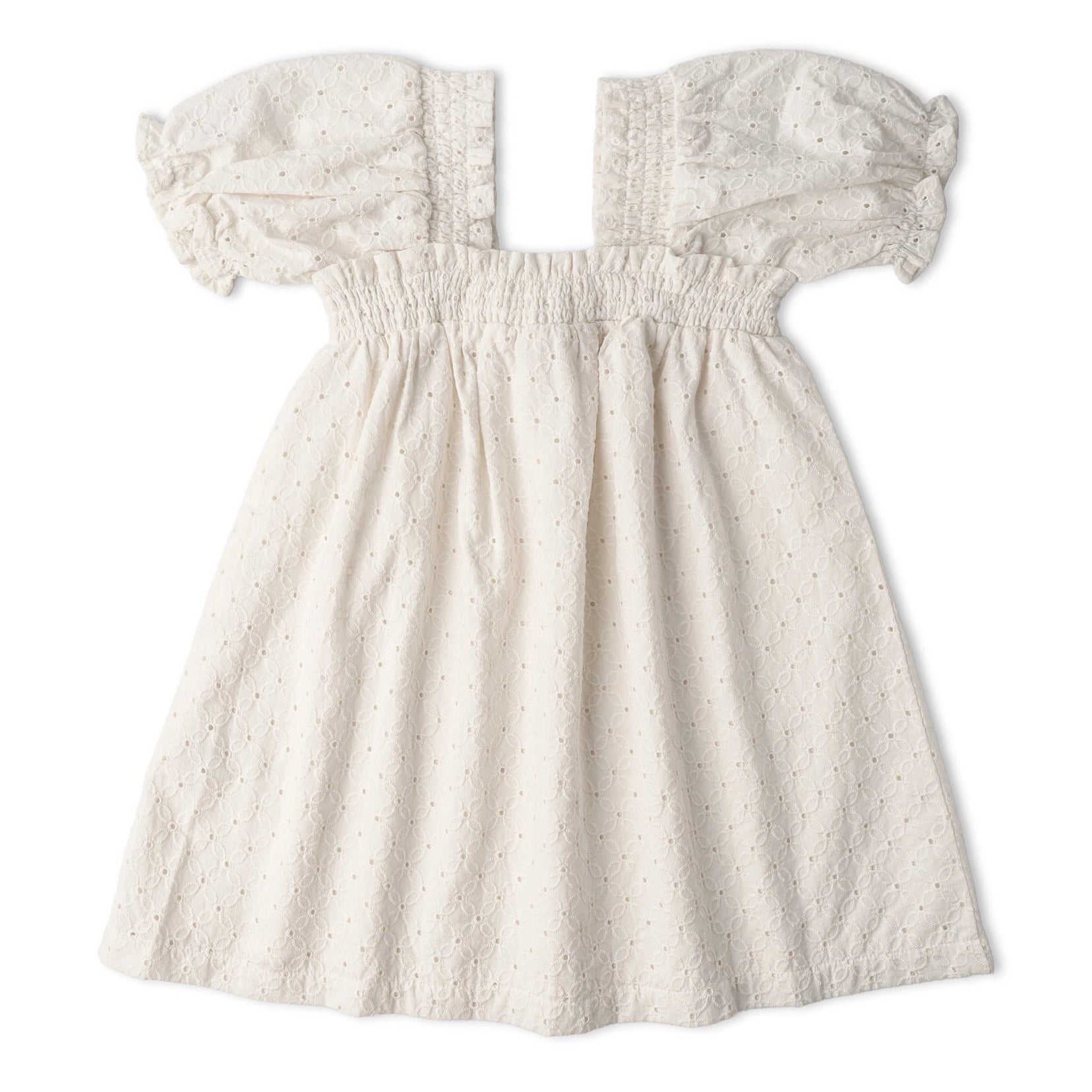 ORGANIC EYELET DRESS