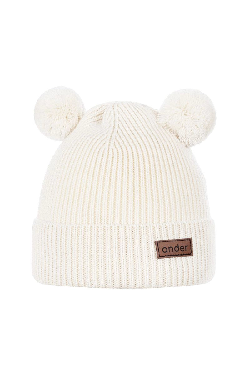 KNITTED TEDDY BEANIE