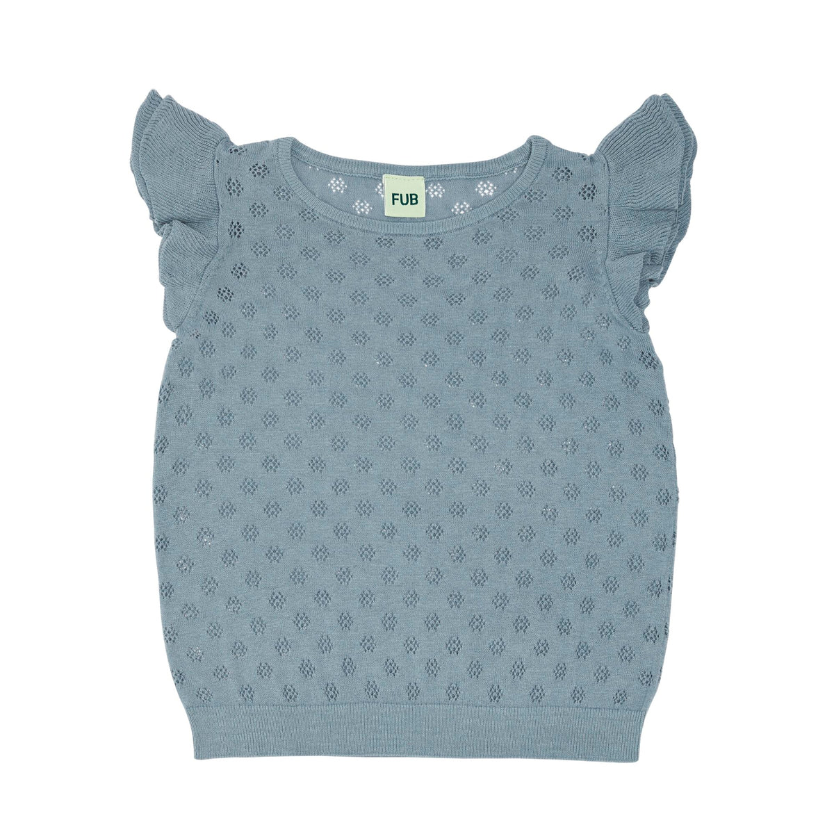 RUFFLE SLEEVE T-SHIRT
