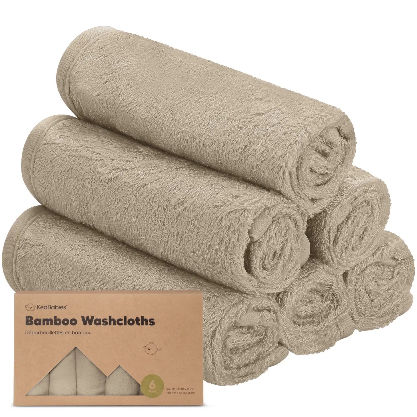 BAMBOO WASHCLOTHS (6 PACK)