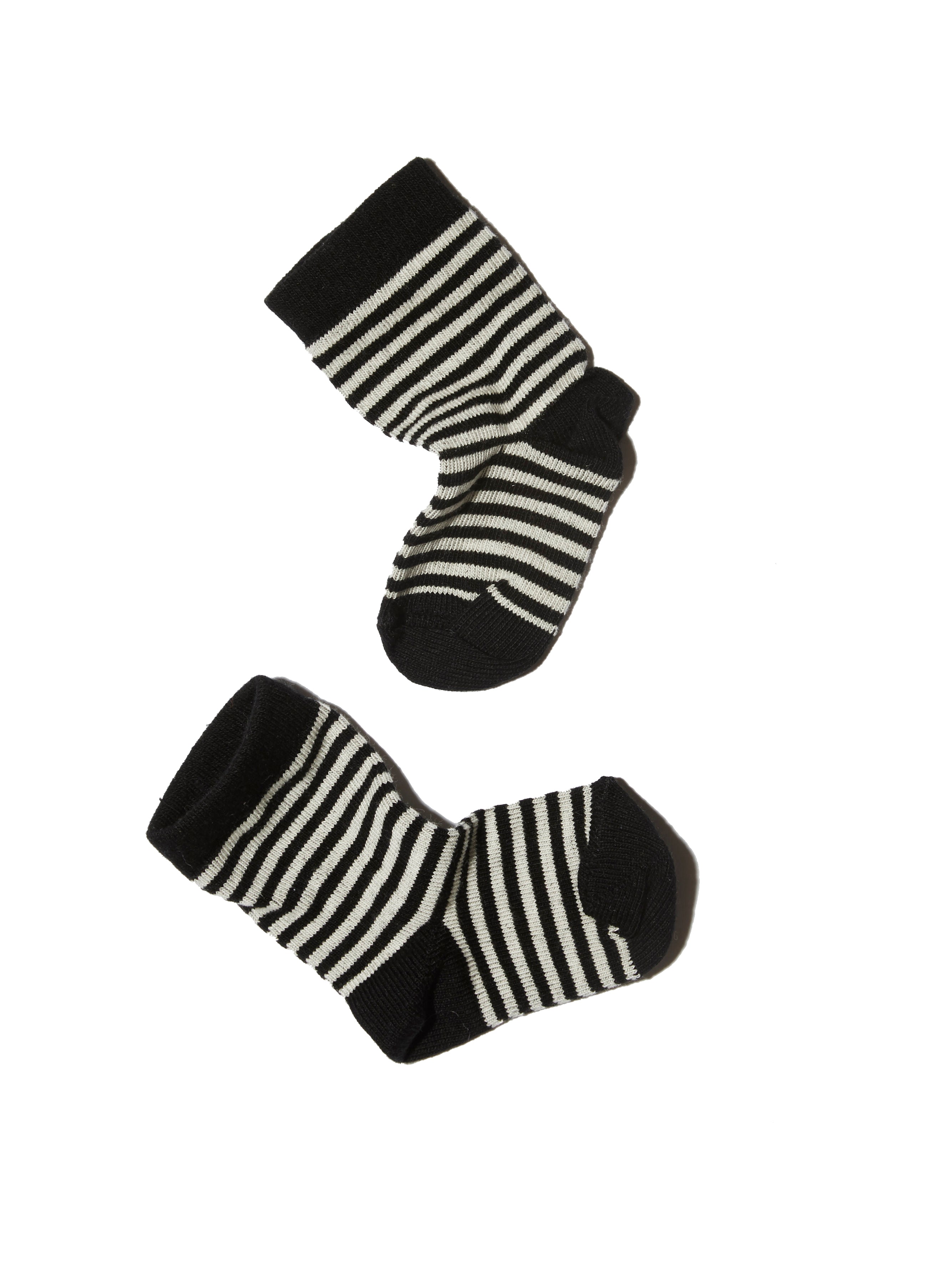 STRIPED SOCKS BLACK TOE