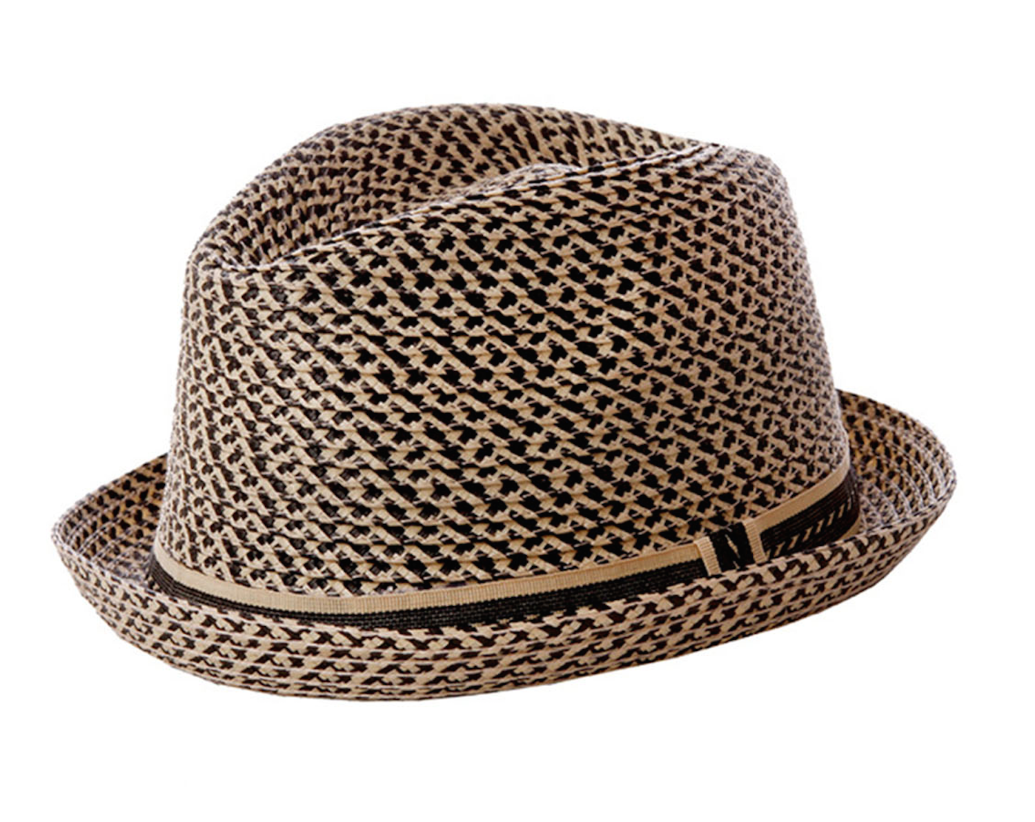 PAPER BRAID TWO TONE FEDORA