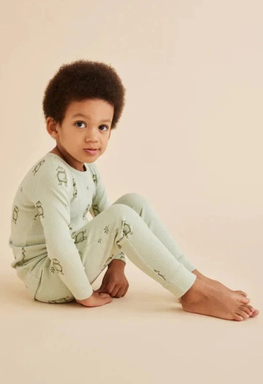 ORGANIC RIB L/S PAJAMAS