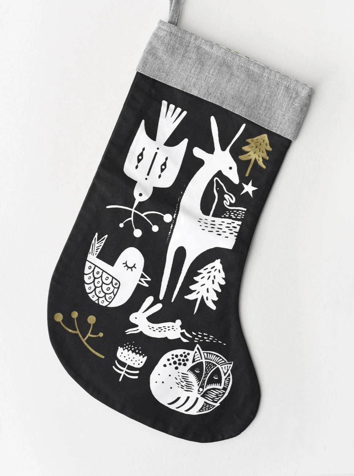 WINTER ANIMALS HOLIDAY STOCKING