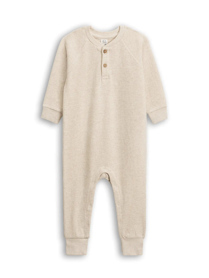 CROSBY WAFFLE HENLEY ROMPER