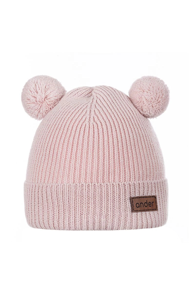 KNITTED TEDDY BEANIE