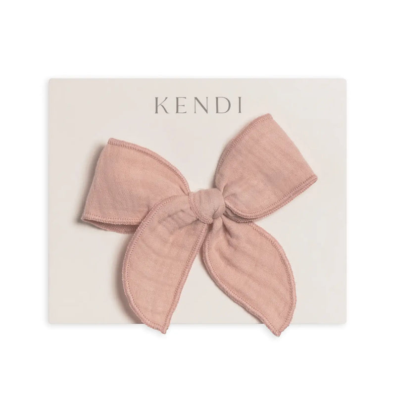 MUSLIN BOW CLIP