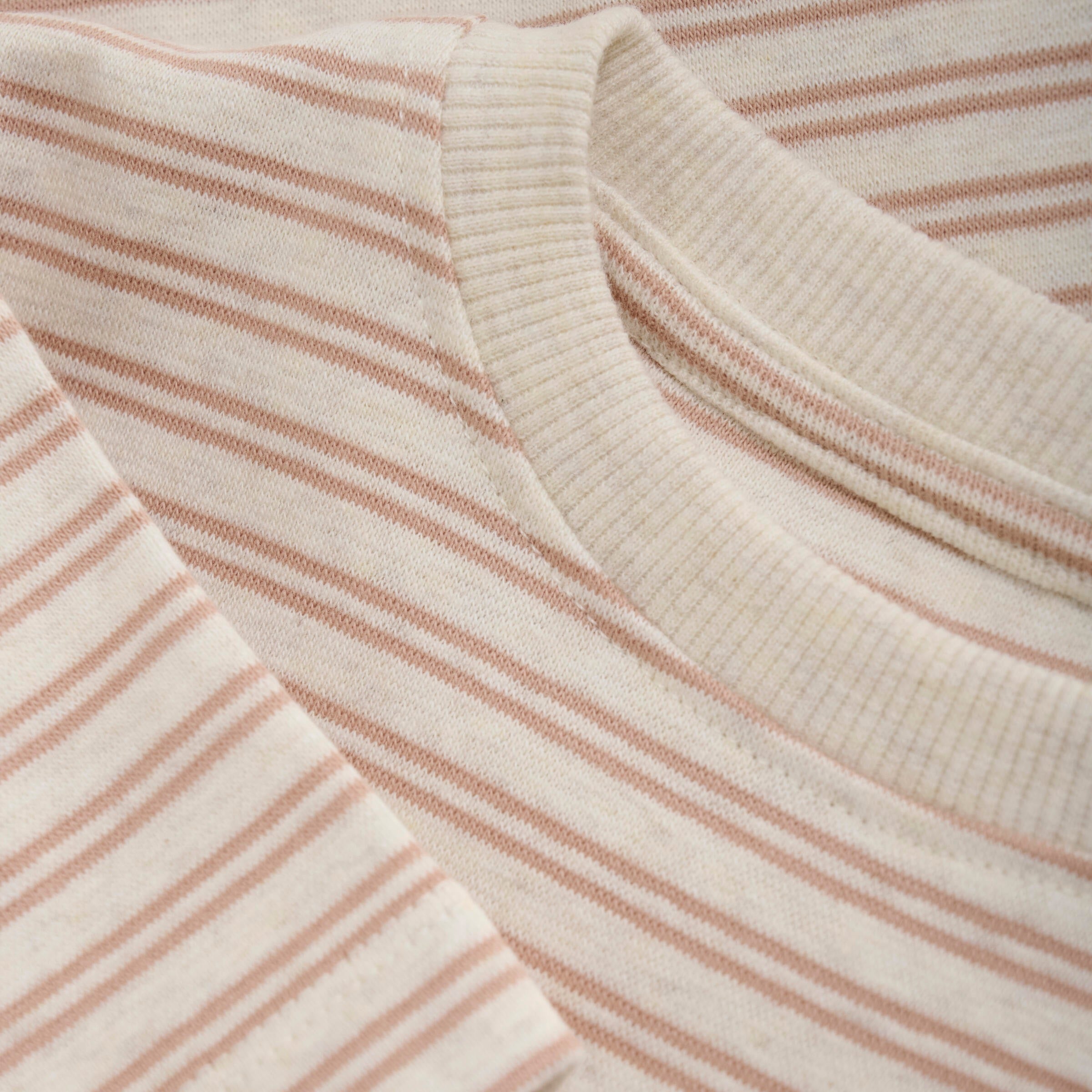 STRIPED RIB T-SHIRT