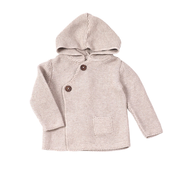 KNIT HOODED SWEATER