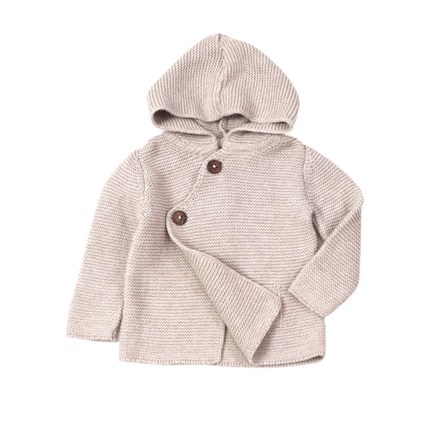 KNIT HOODED SWEATER