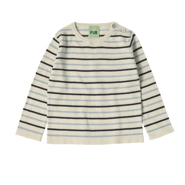 BABY CONTRAST STRIPE BLOUSE