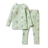 ORGANIC RIB L/S PAJAMAS