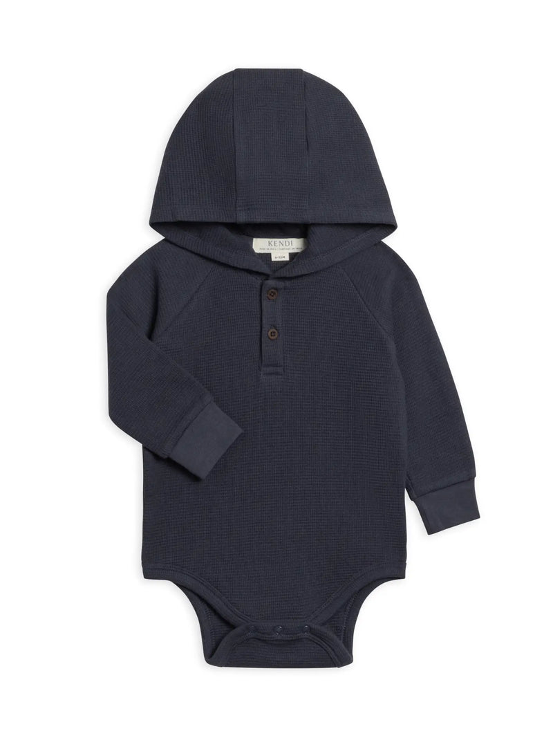 COLE WAFFLE HOODED BODYSUIT