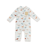 BABY ZIPPER ROMPER WHALES