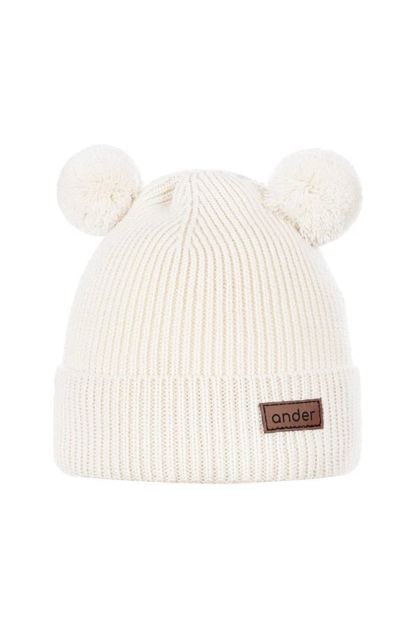 KNITTED TEDDY BEANIE