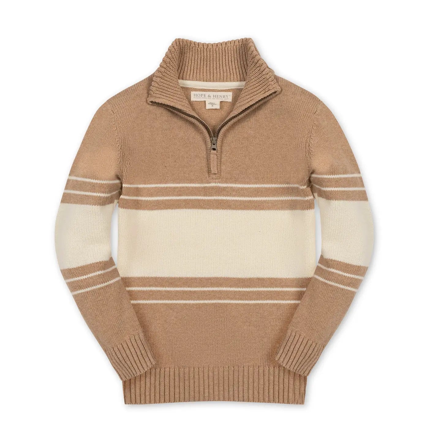 ORGANIC HALF ZIP SWEATER