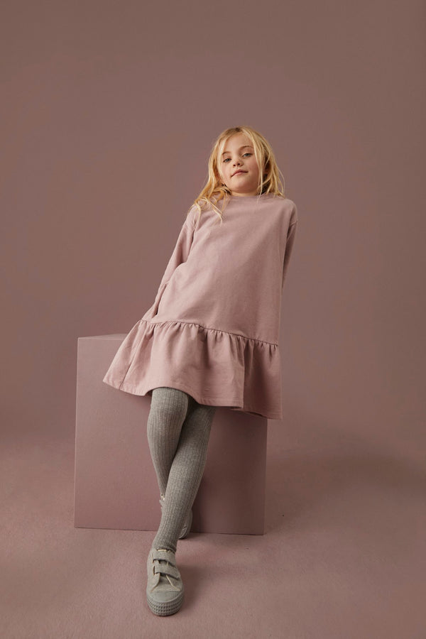 L/S FRILL DRESS