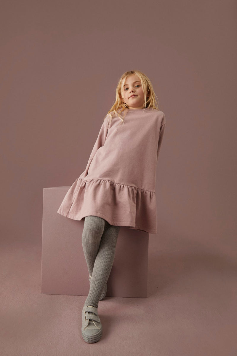 L/S FRILL DRESS