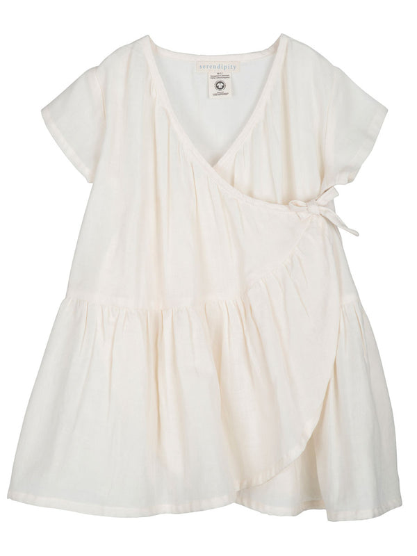 GAUZE WRAP DRESS