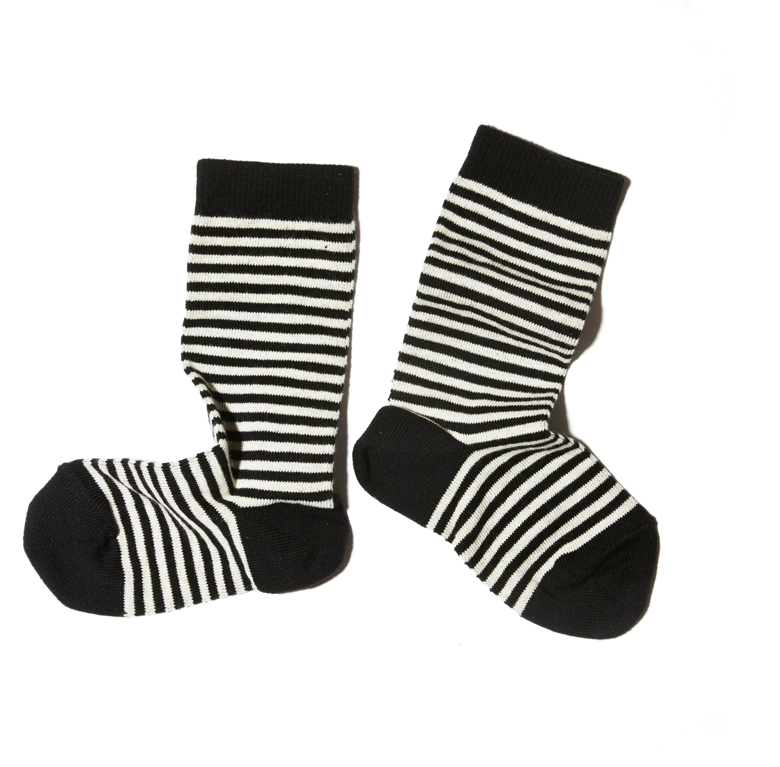 STRIPED SOCKS BLACK TOE