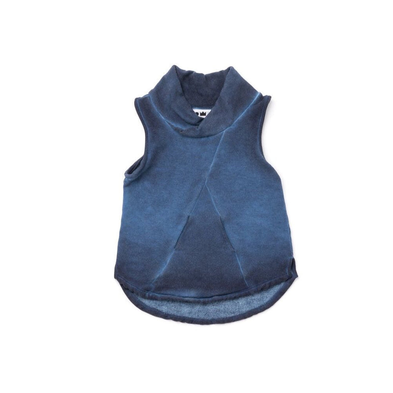 FLEECE VEST W/SHAWL COLLAR